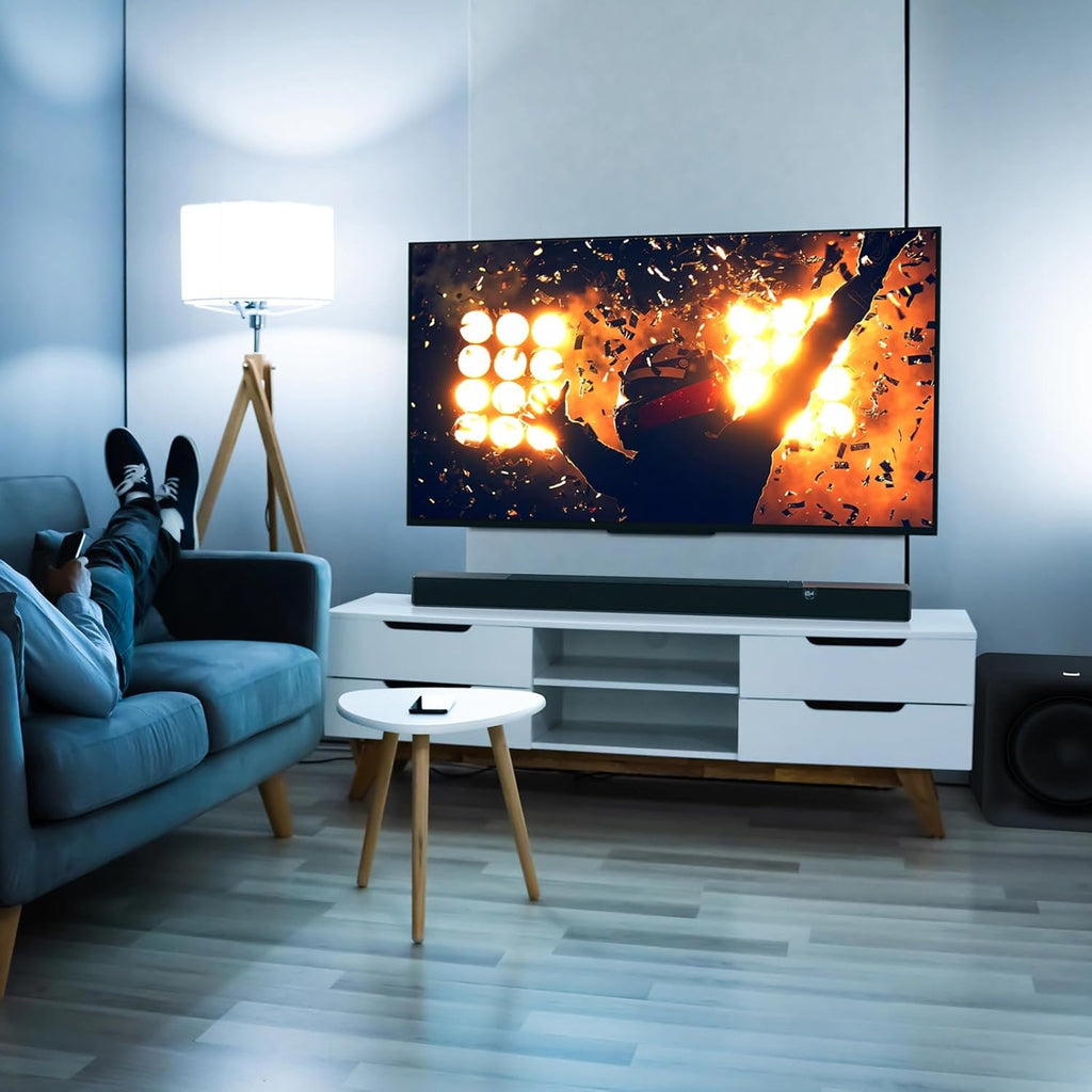 Klipsch Flexus CORE 210 Dolby Atmos 44" SoundBar + 10" Subwoofer  3.1.2-Channel Dolby Atmos Sound Bar + Flexus Sub 100 10″ Wireless Sub-woofer – 185 W RMS  HDMI eARC  Bluetooth  Horn-Loaded Tweeter