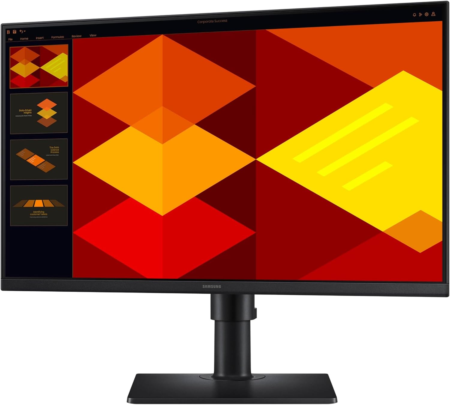 Samsung 24” (S40GD) Borderless Business Monitor with IPS Panel  100Hz Refresh Rate  Eye Saver Mode  Ergonomic Design  Game Picture Mode  LS24D402GANXGO  3 Yr Warranty