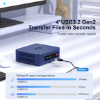 Beelink SER3 Mini PC AMD Ryzen 3 3200U (up to 3.5GHz)  16GB DDR4 2400MT/s 500GB PCIE3.0 SSD Mini Computer  Radeon Vega 3 Graphics 1000Mbps LAN  Dual HDMI 4K Display Home-Office PC