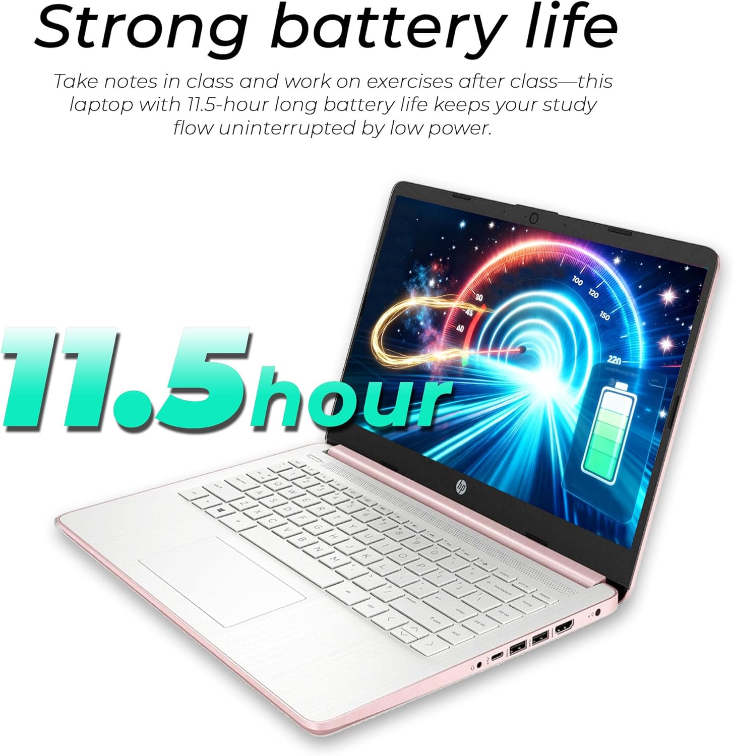 HP Latest Ultrabook Laptop with Copilot AI - 1.2TB Storage - 4GB RAM - Intel Core | Microsoft Office 365 Included  192GB SSD + 1TB Cloud Storage  Webcam  Windows 11 no Mouse | Essential Laptop