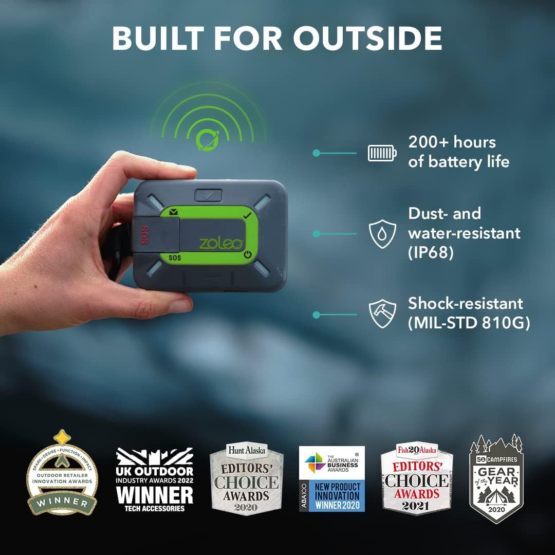 ZOLEO Satellite Communicator – Two-Way Global SMS Text Messenger & Email  Emergency SOS Alerting  Check-in & GPS Location – Android iOS Smartphone Accessory