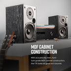 Polk Audio T15 Home Theater and Stereo Bookshelf Speakers – Deep Bass Response  Dolby and DTS Surround  Wall-Mountable  Pair  Black