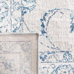 SAFAVIEH Brentwood Collection Area Rug - 10' x 13', Light Grey & Blue, Oriental Floral Scroll Design, Non-Shedding & Easy Care, Ideal for High Traffic Areas in Living Room, Bedroom (BNT854G)