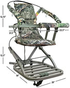 Summit Viper SD Climbing Treestand  Lightweight Aluminum, Foam Padded Seat, 300 lbs Capacity, Includes Safety Harness