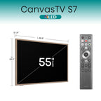 Hisense 55-Inch Class QLED 4K S7N CanvasTV Series Dolby Vision HDR Google Smart TV (55S7N) - 144Hz  Art Mode  Anti-Glare Panel  Hi-Matte Display  Frame & UltraSlim Wall Mount Included