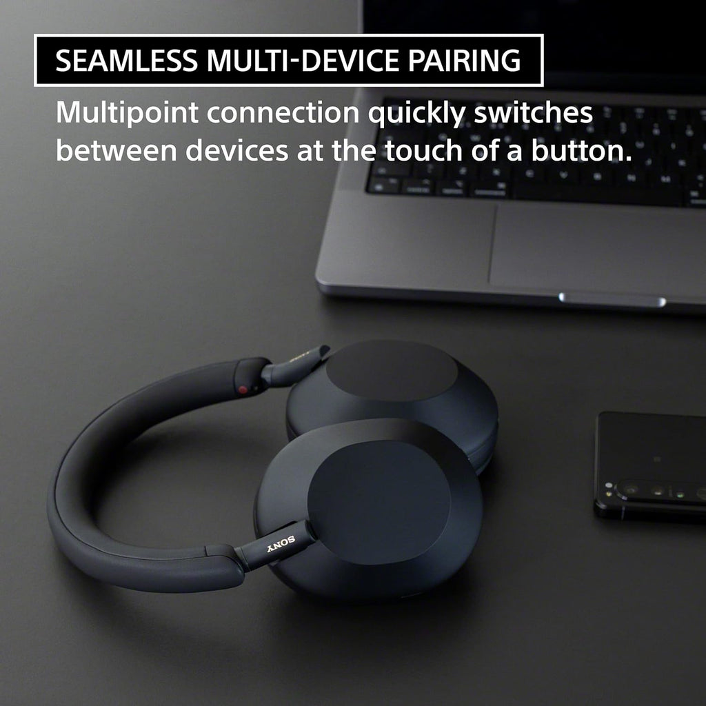 Sony WH-1000XM5 Premium Noise Canceling Headphones  Auto NC Optimizer  30-Hour Battery  Alexa Voice Control  Black