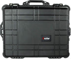 Eylar XL 23.75" Protective Roller Camera Hard Case for Cameras  Drones  Tools  and AV Equipment with IP67 Waterproof  Shock Resistant  and Customizable Foam Inserts (Black)