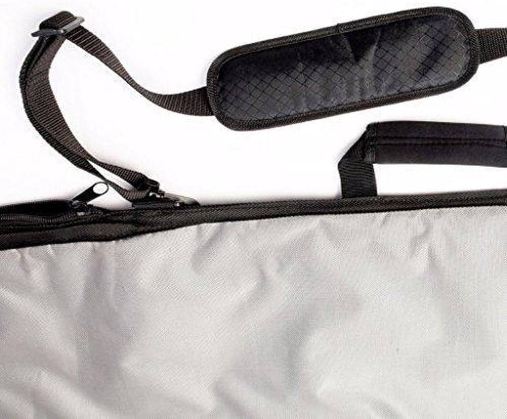 DORSAL Travel Shortboard and Longboard Surfboard Board Day Bag Cover Black/Grey Nylon 5'7
