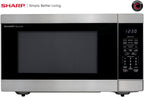 SHARP Countertop Microwave Oven with Removable 16.5" Carousel Turntable, 1200 Watt, 2.2 Cubic Feet, Stainless Steel