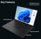 Lenovo ThinkPad T14 G6 AI Business Laptop 14" FHD+ Display  Intel Ultra 5 225U  16GB DDR5 RAM  512GB SSD  5MP FHD Webcam  Fingerprint  Backlit KB  Wi-Fi 6E  2 Thunderbolt 4 - Black
