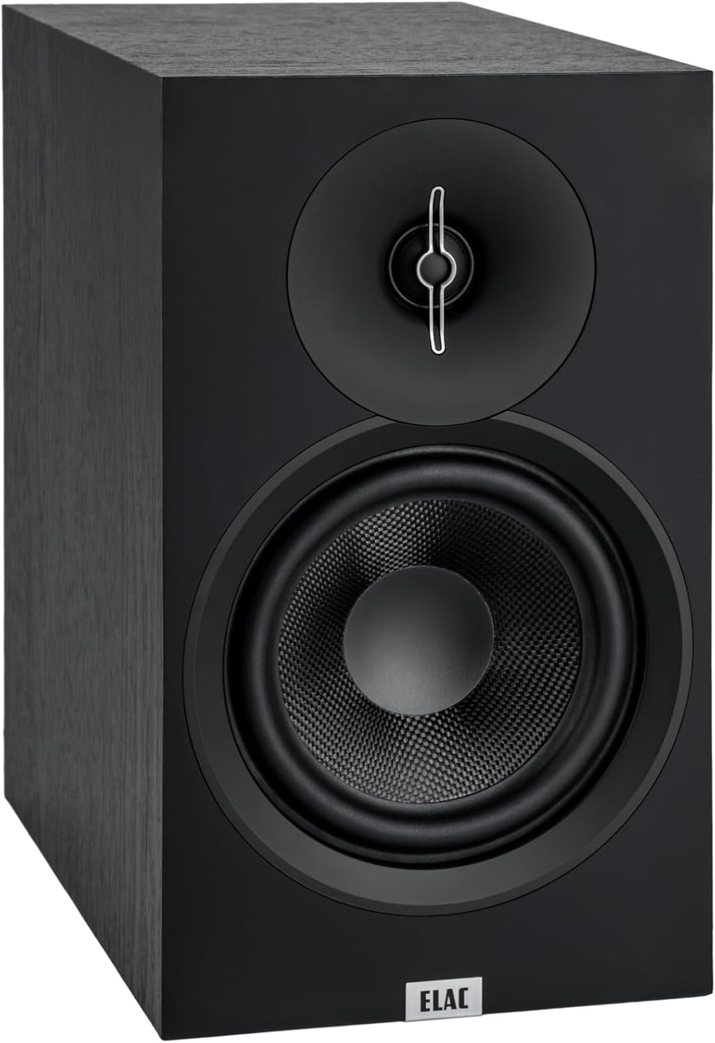 ELAC Debut 3.0 DB63-BK Bookshelf Speakers  Black Ash (Pair) - 1” Aluminum Dome Tweeter & 6.5” Aramid Fiber Woofer - 2-Way Bass Reflex - 42Hz to 38KHz Response
