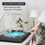 Sony PS-LX3BT Wireless Bluetooth Turntable (2026 Model) : Fully Automatic Belt Drive Vinyl Record Player with Built-in Phono EQ  Black