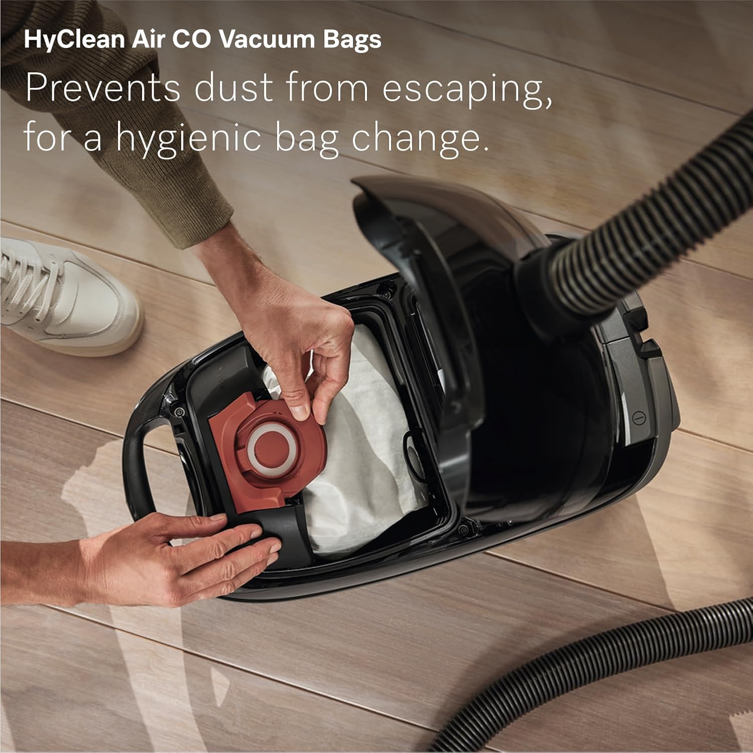 NEW Miele Guard M1 Parquet XL Bagged Canister Vacuum Cleaner with High Suction Power, Designed for Special Care of Hard Floors and Low-Pile Carpet, in Brilliant White