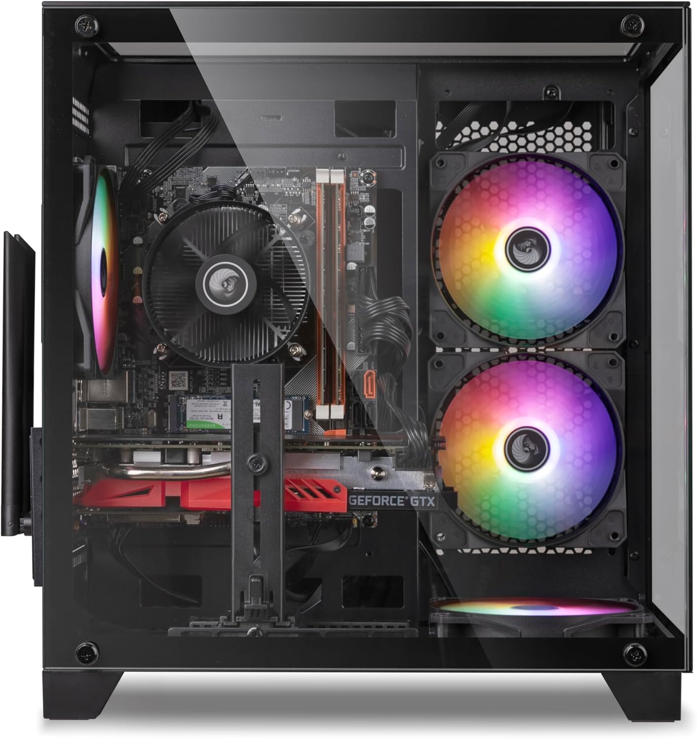 Prebuilt Gaming PC Desktop Computer Intel Core i5 Desktop Operating at A Frequency of 3.2-3.6 GHz RX550 Graphics Card with 4GB GDDR5 Video Memory 16GB RAM  512GB NVME SSD WiFi5 RGB Fan x4 Windows 11