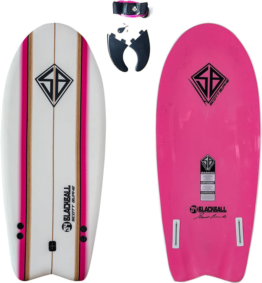 Scott Burke 54" Blackball Breaker Surfboard (Color may vary)