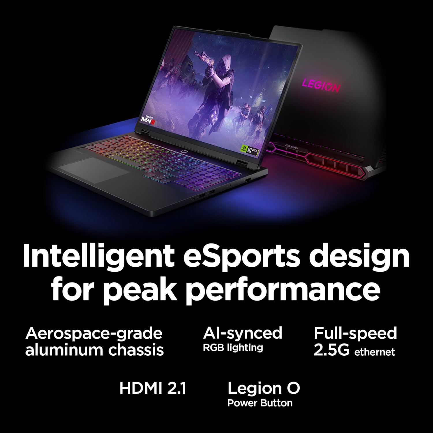 Lenovo Legion Pro 7i – AI-Powered Gaming Laptop – Intel® Core Ultra 7 255HX – 16" WQXGA PureSight OLED Display – 240Hz – NVIDIA® GeForce RTX™ 5070 Ti – 32GB Memory – 2TB Storage – PC GamePass