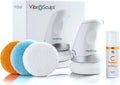 Vibro Sculpt Lymphatic Drainage Massager – Cellulite Massage Tool & Cellulite Massager, Handheld Body Massager for Stomach & Legs – Includes Pro Pads + Vitamin C Oil