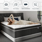 Full Size Mattress, 10 Inch Full Size Mattress in a Box, Medium Plush Hybrid Mattress