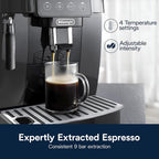 Delonghi ECAM22022B Magnifica Start Automatic Espresso Machine (Renewed) Bundle with 2 YR CPS Enhanced Protection Pack