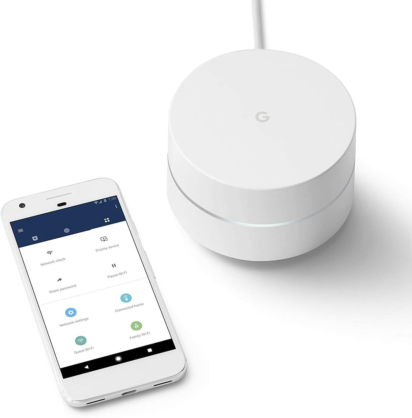 Google WiFi system  3-Pack - Router Replacement for Whole Home Coverage (NLS-1304-25) White