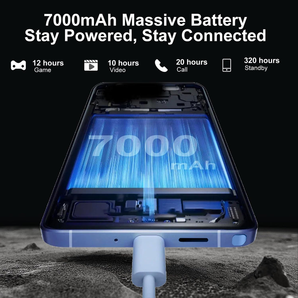 BXV I25 Ultra 16+512GB Smartphone - 7000mAh Battery, 6.99-inch Display, Built-in Pen, Android 14, Snapdragon 8 Gen3, 68MP+108MP Camera Outperform Competitors in Speed & Power (Wine Red)