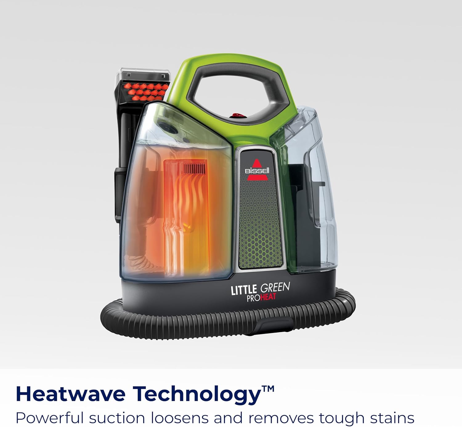 BISSELL Little Green Proheat Portable Deep Cleaner/Spot Cleaner and Car/Auto Detailer with self-Cleaning HydroRinse Tool for Carpet and Upholstery, 2513E