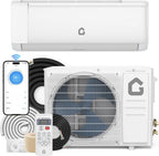Mini Split Air Conditioner 9000 BTU with 18.5 SEER2 Efficiency, Smart Split Unit AC Cooling/Heating Up to 450 Sq.Ft, Inverter Tech Ductless Air Conditioner with WiFi & Remote Control