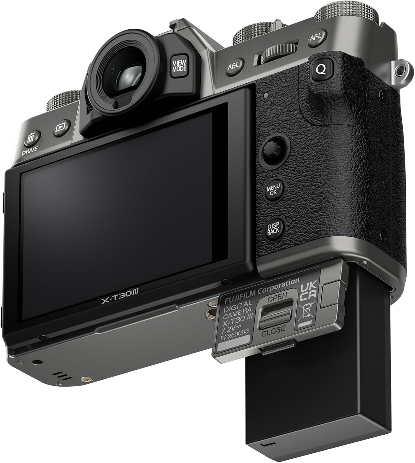 FUJIFILM X-T30 III Mirrorless Camera Body  Charcoal Silver