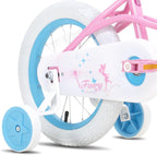 JOYSTAR Fairy Girls Bike for Toddlers and Kids Ages 2-8 Years Old, 12 14 16 18 Inch Kids Bike with Training Wheels, Handbrake and Basket, Toddler Girl Bike, Children Bicycle