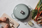 Le Creuset Enameled Cast Iron Signature Braiser, 3.5 qt., Sea Salt
