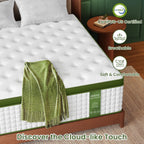 BedStory Extra Firm King Mattress 14 Inch, Hotel Collection Hybrid Mattresses with Zoned Lumbar Support, Extra Back & Hip Support, CertiPUR-US, Fiberglass-Free, 365-Night Trial