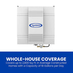AprilAire 700M Whole-House Fan Powered Humidifier, Manual Control, Large Capacity, Up to 5,300 Sq. Ft., 18GPD, Gray