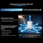 4500 Sq.Ft Energy Star Most Efficient 2025 Dehumidifier with Pump, AEOCKY Max 80 Pint/Day Smart Compressor Dehumidifier with Drain Hose, Intelligent Humidistat,for Basement,Bedroom,Home (White)