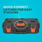 beyond by BLACK+DECKER BLACK+DECKER BDST60500APB Stackable Storage System - 3 Piece Set (Small, Deep Toolbox, and Rolling Tote)