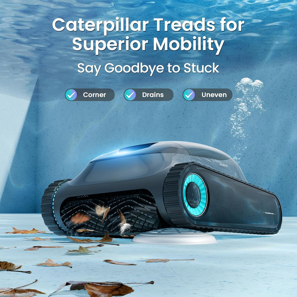(2026 Upgrade) Aiper Scuba S1 Robotic Pool Cleaner  Wall & Waterline Cleaning  Double Filtration  Extended 180-Min Battery Life  Smart Navigation  App Support  OTA Upgrade