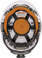 Klein Tools 60525 Safety Helmet, Type-2 Safety Helmet with Rechargeable Headlamp, Non-Vented, Class E, White