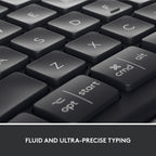 Logitech Ergo K860 Wireless Ergonomic Keyboard - Split Keyboard, Wrist Rest, Natural Typing, Stain-Resistant Fabric, Bluetooth and USB Connectivity, Compatible with Windows/Mac, Black