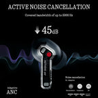Nothing Ear Wireless Earbuds Bluetooth  45dB Hybrid Smart ANC Earbuds  11mm Deep Bass Boost  Hi-Res Audio with LDAC & LHDC 5.0  6 Mics Call  40.5H Playtime with Fast Charging Case  ChatGPT Supported