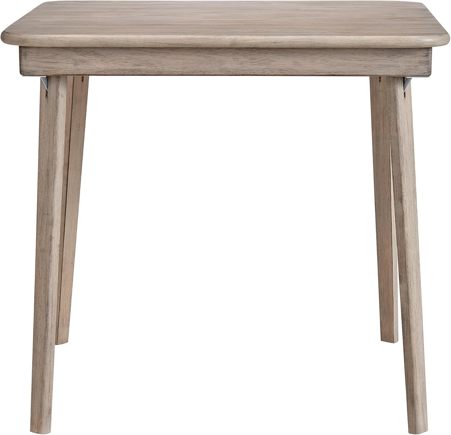 Stakmore Classic Straight Edge Square Folding Card Table 32x32 - No Assembly Wooden Foldable Card Table, Bridge, Board Game, Steel Mechanism, Folding Legs, Space-Saving, Driftwood Frame