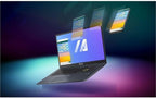 ASUS 15.6” Vivobook Go Slim Laptop  Thin & Portable for Student Study  Intel Dual Core N4500  4GB RAM  128GB SSD  Windows 11  Star Black  L510KA-ES04