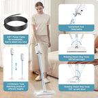 7-in-1 Steam Mop, 1200W Rotated Steam Cleaner for Home, 2 Modes, 400ML Removable Tank, 23FT Power Cord, 2 Pads, Multi-Surface Steamer for Hard Floor, Laminate Floor, Tiles Cleaning (Ocean Blue)