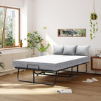 Large Folding Bed with Mattress, 75''x46'' RollAway Bed for Guest, Extra Wide and Comfortable Sleep