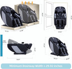 MassaMAX 4D Full Body Massage Chair for Daily Comfort Upgrade-Yoga Stretch, AI Voice Control, 55" SL Track, Zero Gravity, Extendable Footrest, 15 Modes, Foot Rollers, Waist & Calves Heating with Cover
