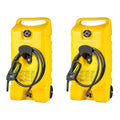 14 Gal Diesel Fuel Tank Container Pump, 2 Pack, Yellow