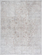 SAFAVIEH Area Rug 9x12 - Evoke Collection - Large - Ivory & Taupe, Distressed Design, Non-Shedding & Easy to Clean, Ideal for Living Room, Bedroom, Dining Space (EVK256E)