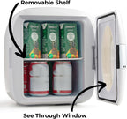 Uber Appliance UB-XL1 Uber Chill 12 Can Retro Personal Mini Fridge (White)