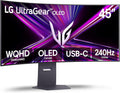 LG 45GX900A-B 45-Inch Ultragear WQHD (3440 x 1440) OLED Curved Gaming Monitor  240Hz  0.03ms  NVIDIA G-Sync  VESA DisplayHDR True Black 400  HDMI 2.1  DisplayPort  USB Type-C PD 65W  Black