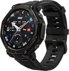 Amazfit T-Rex 3 Pro Outdoor Smart Watch 48mm Sapphire AMOLED Display  Ti Bezel  Dual Band GPS  Offline Maps  25 Days Battery  Built-in Flashlight  10 ATM  180+ Sports Mode for Android & iPhone  Black
