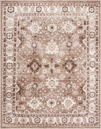 SAFAVIEH Area Rug 8x10 - Vintage Hamadan Collection - Large - Taupe, Traditional Persian Design, Non-Shedding & Easy to Clean, Ideal for Living Room, Bedroom, Dining Space (VTH214T)