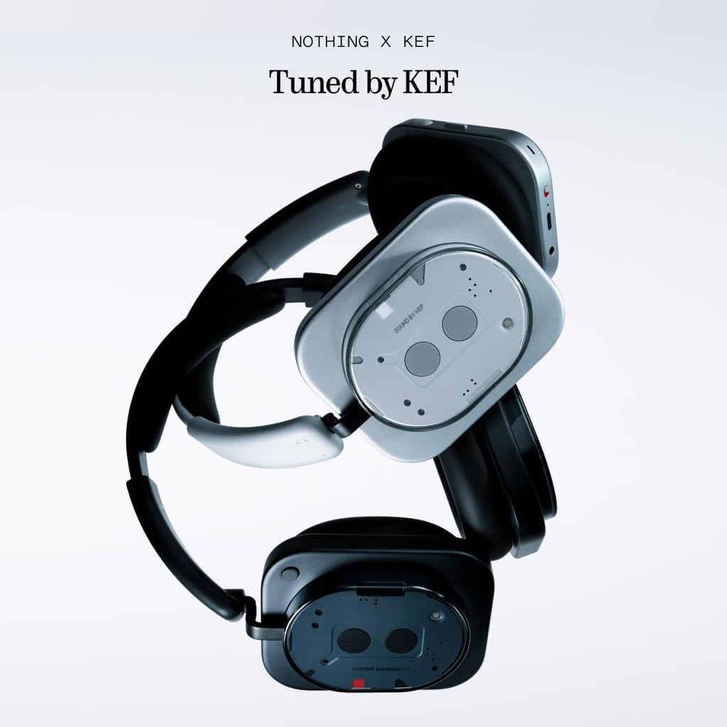 Nothing Headphone (1) Hybrid Active Noise Cancelling Headphones  Wireless Over-Ear Headphones with 6 Mics  80Hrs Playtime  Hi-Res Audio  KEF-Tuned  Spatial Sound  Comfort Fit & Fast Charging White